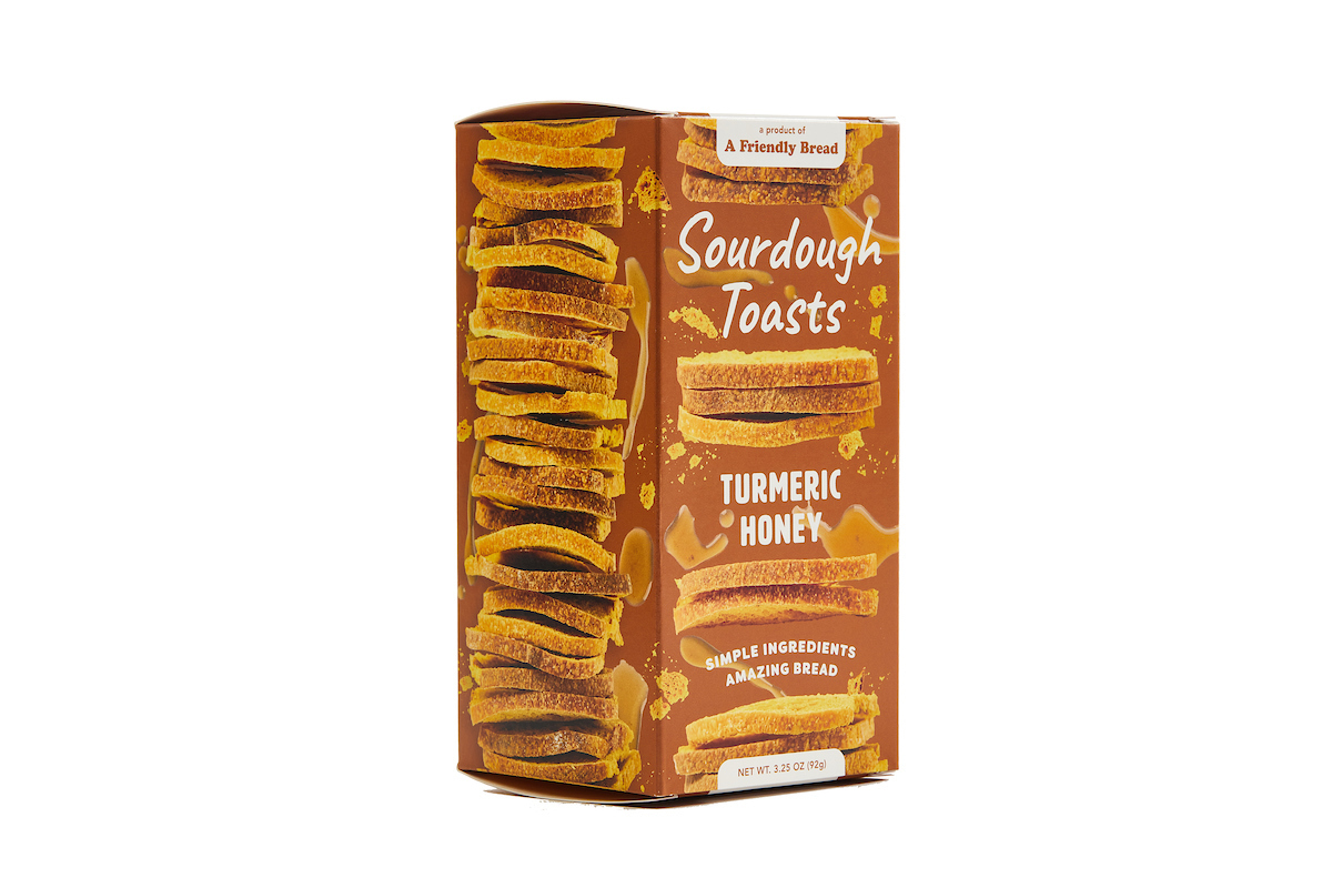 Turmeric Honey Sourdough Toasts